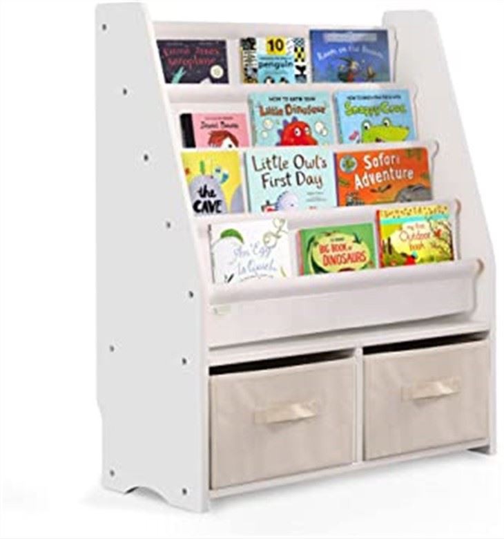 Canvas Wooden kids bookshelf (2)
