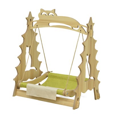 تخت حمام گربه چوبی